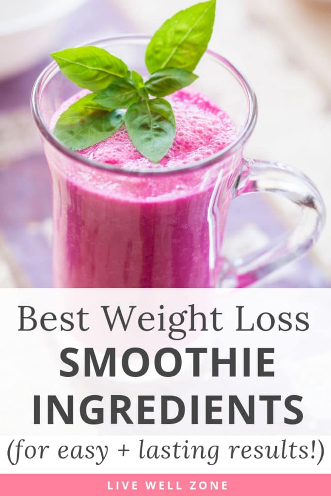 best weight loss smoothie ingredients pink mint