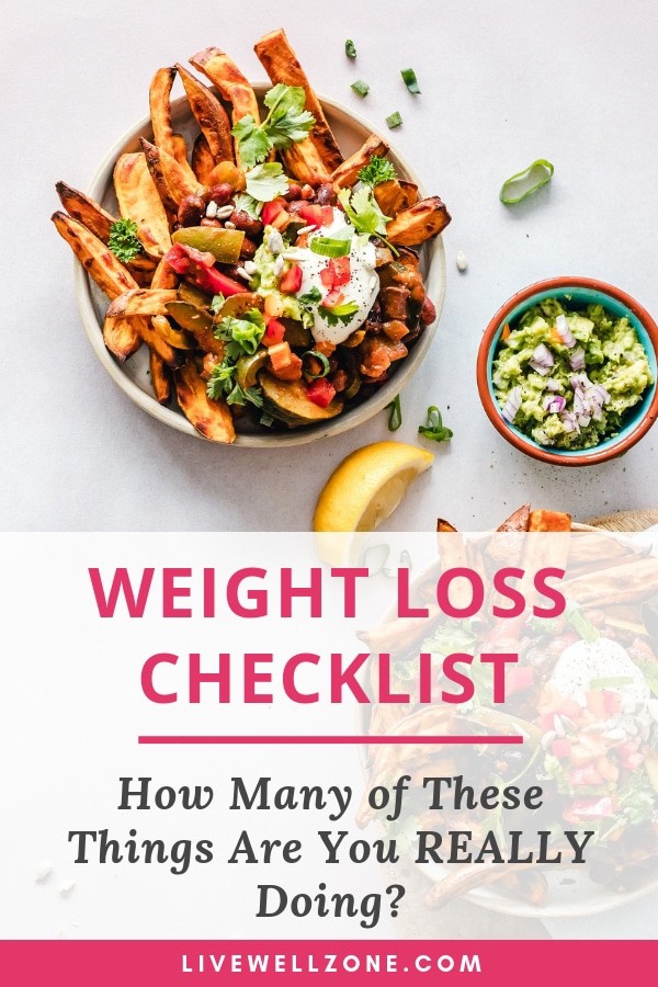 weight loss checklist