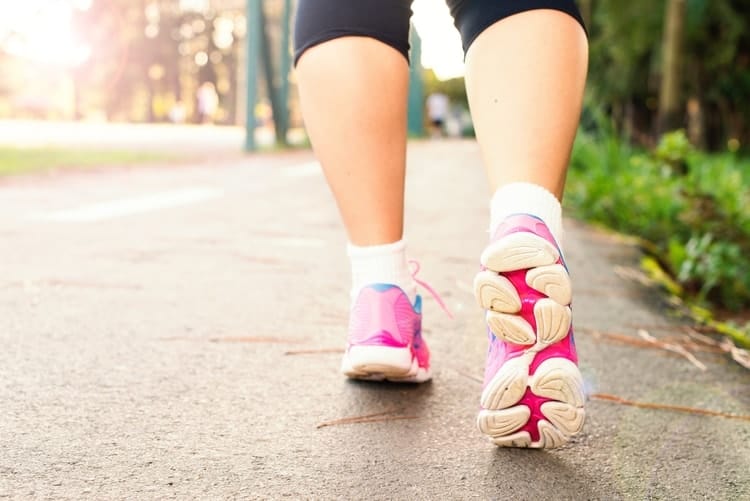 woman walking for exercise