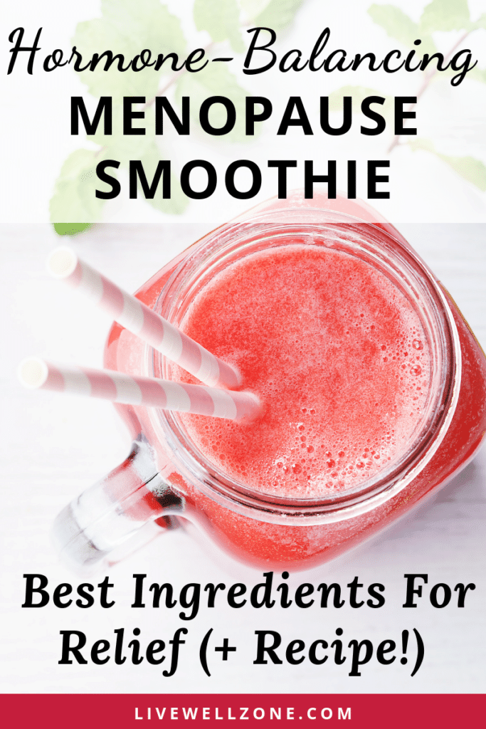 hormone balancing menopause smoothie watermelon