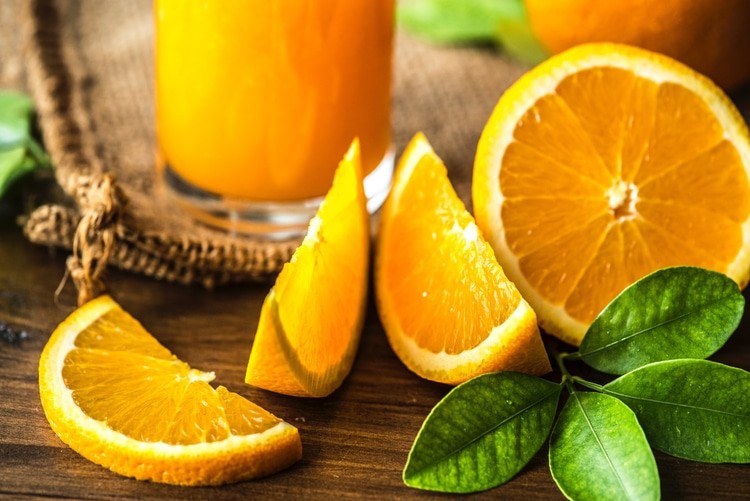 orange slices for smoothies for pms