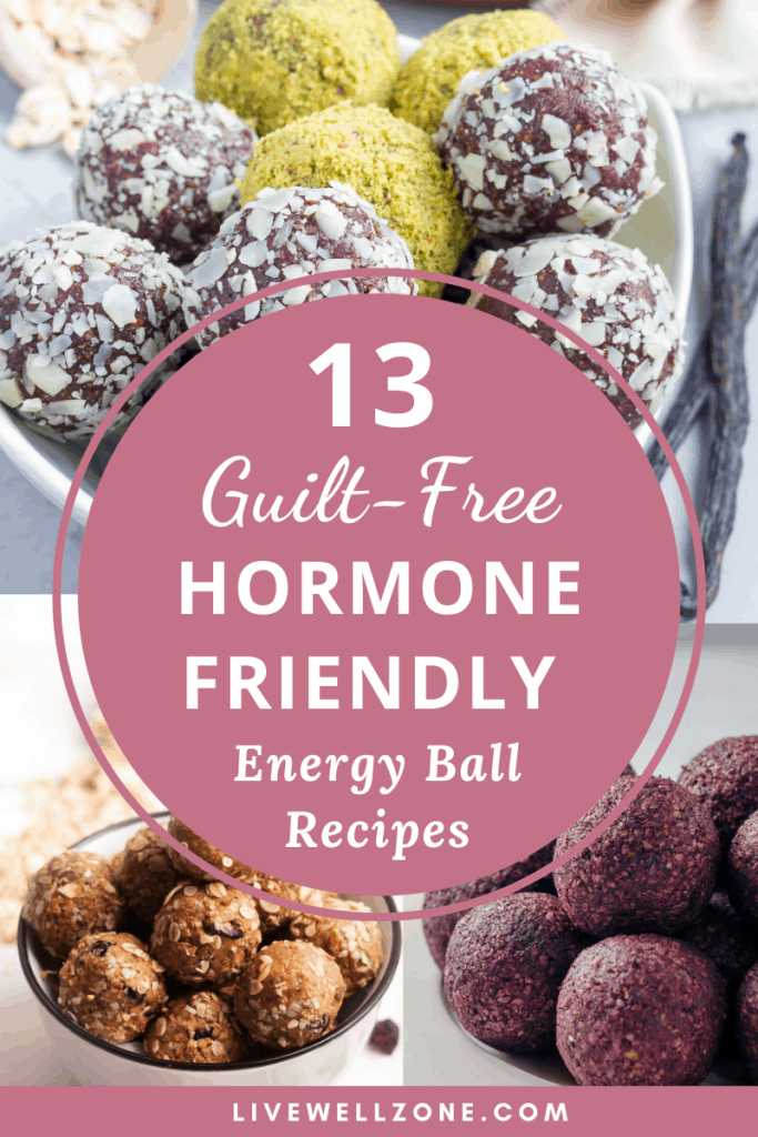 hormone friendly energy ball recipes pastel collage