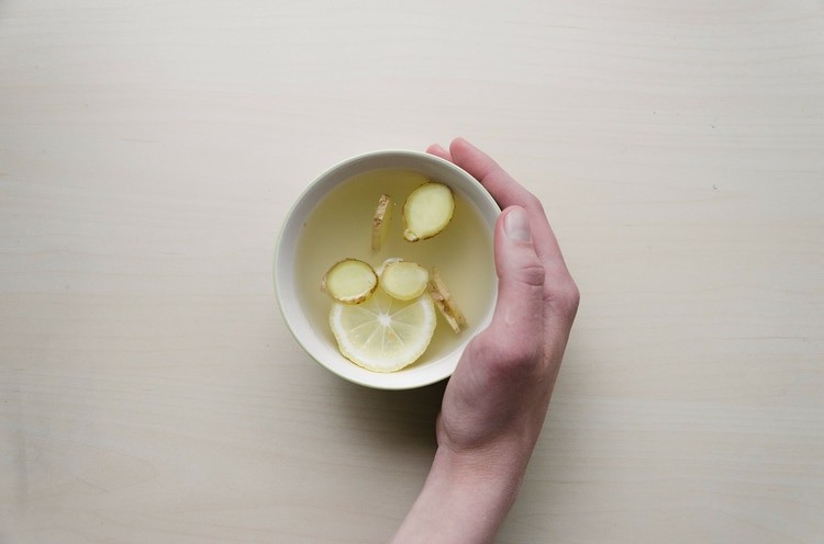 ginger tea in a cup