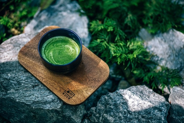 matcha in a cup