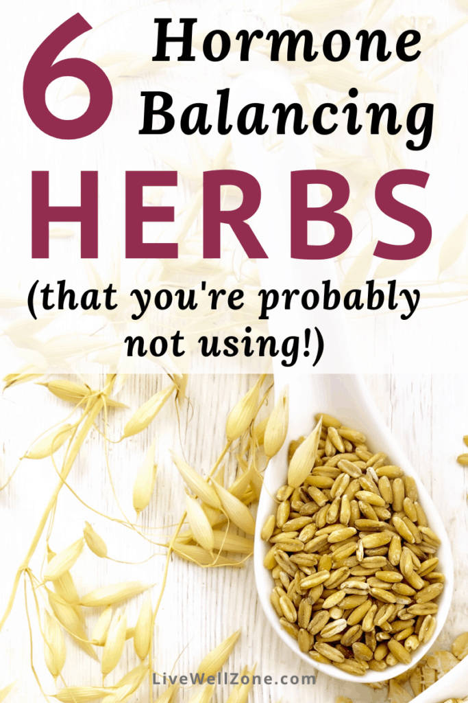 herbs that balance hormones showing wild oats