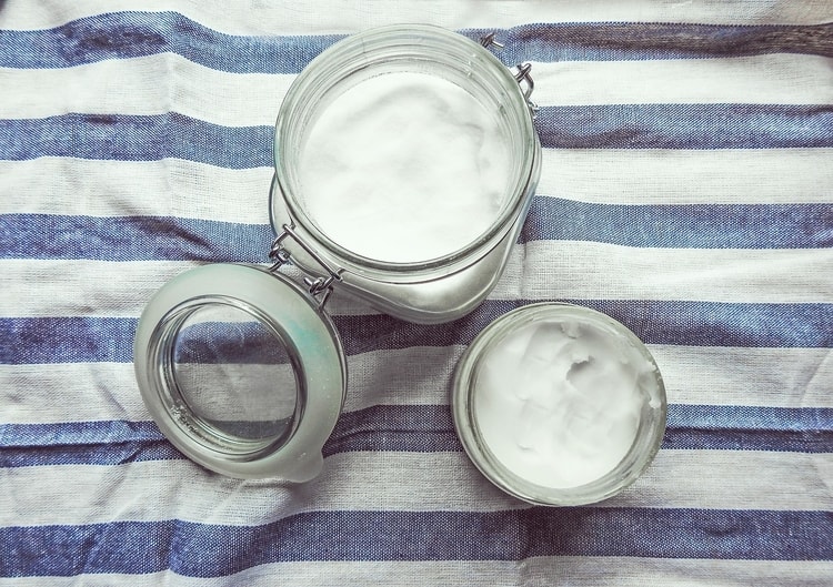 coconut oil in jar