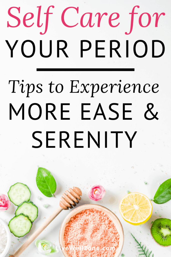 self care for period with honey lemon and pink salt