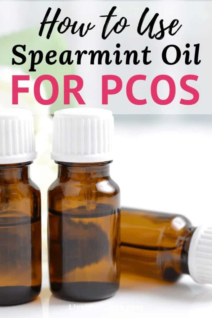 spearmint oil and pcos bottles