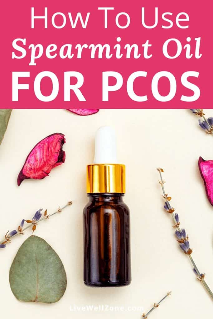 spearmint oil and pcos dropper bottle