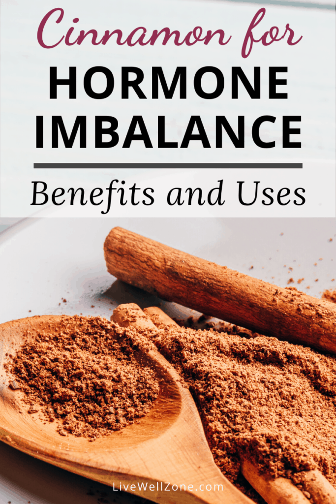 cinnamon for hormone imbalance pin with powder and sticks