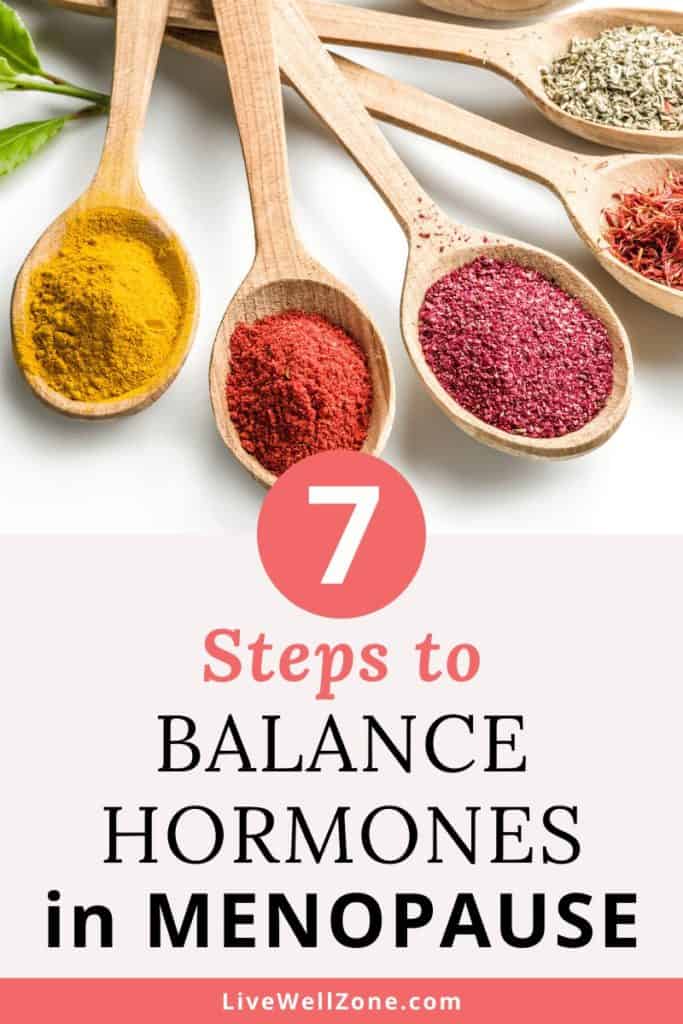 go through menopause naturally and balance hormones 