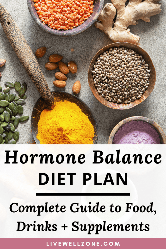 hormone balancing diet plan pin with legumes