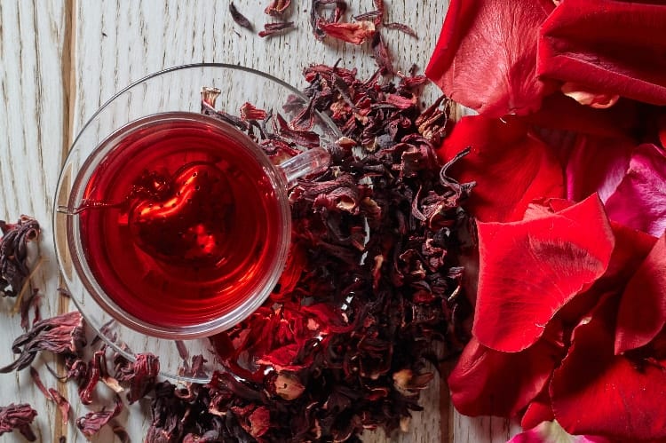 teas for balancing womens hormones - hibiscus