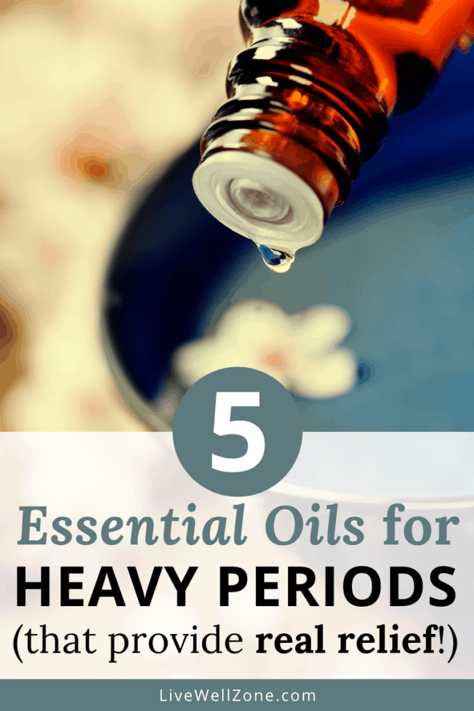 essential oils for heavy periods pin