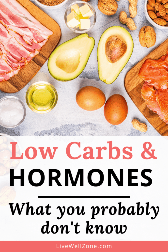 low carb diets and hormones pin with eggs meat avocado