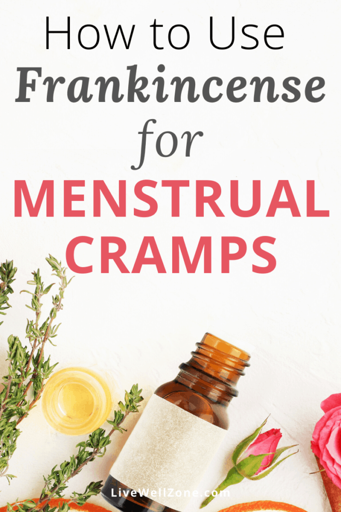 frankincense oil for menstrual cramps pin with carrier oil