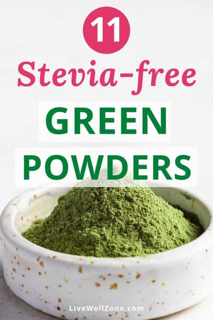 stevia free green powder supplement