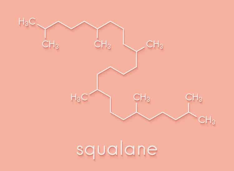 image showing chemical structure of squalane
