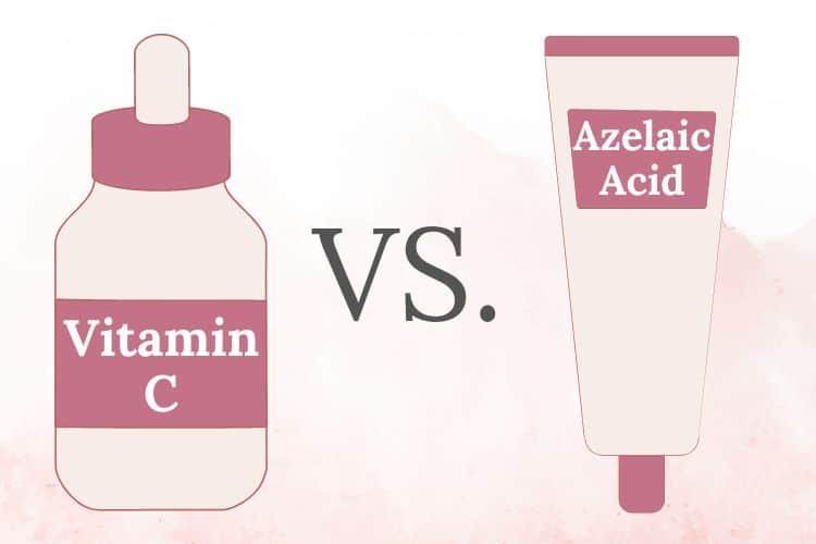 vitamin c compared to azelaic acid