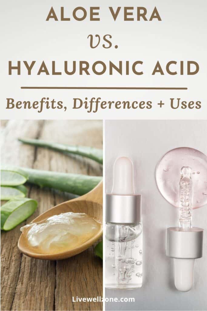 pin for aloe vera vs hyaluronic acid