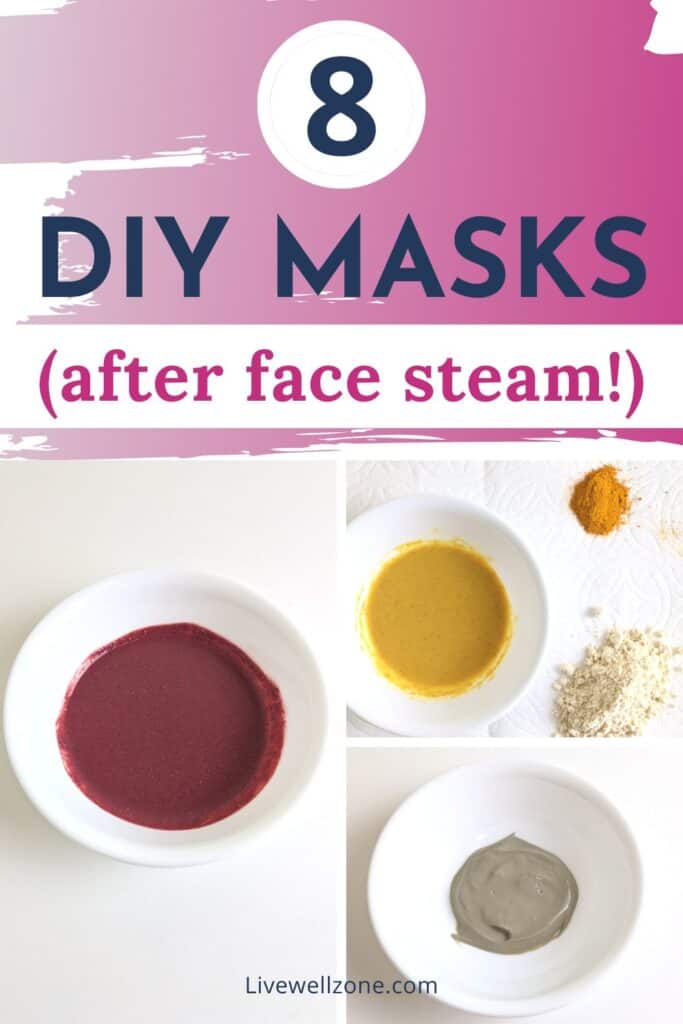 pin for diy face mask after steaming