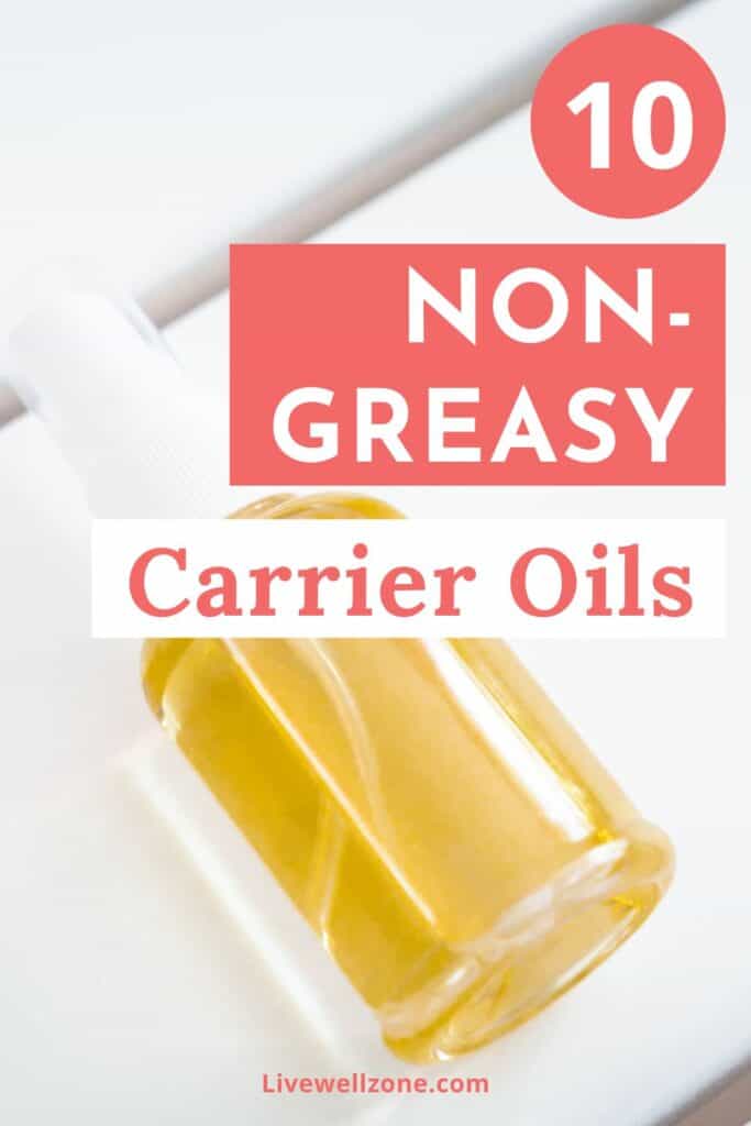 pin for non greasy carrier oils