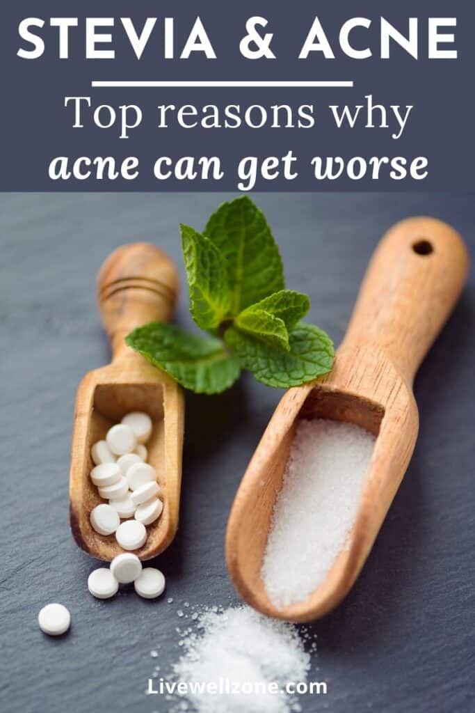 infographic for stevia  and acne