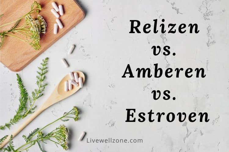 banner for relizen vs amberen vs estroven