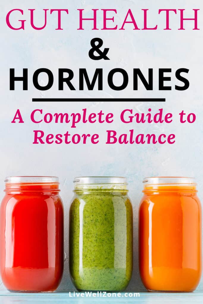 gut health and hormones vertical image
