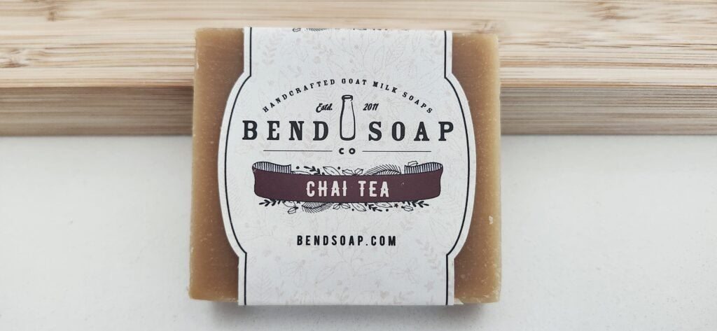 closeup of chai tea soap