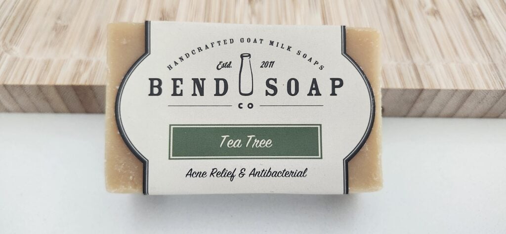 closeup of tea tree soap